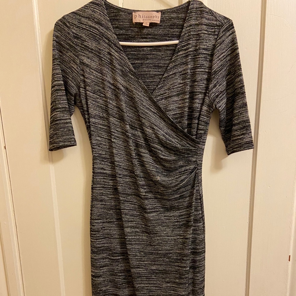 Faux wrap dress
